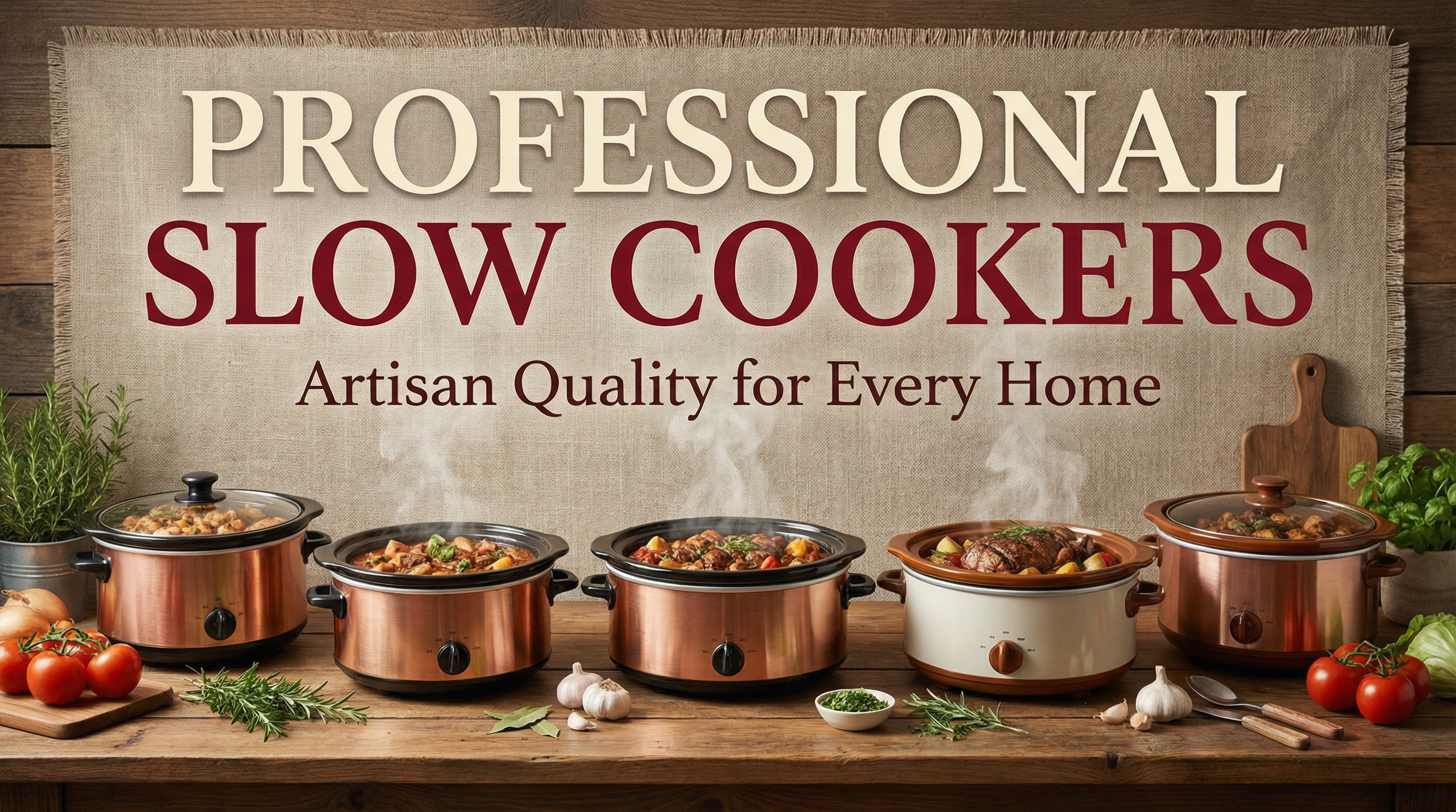 professional slow cookers banner